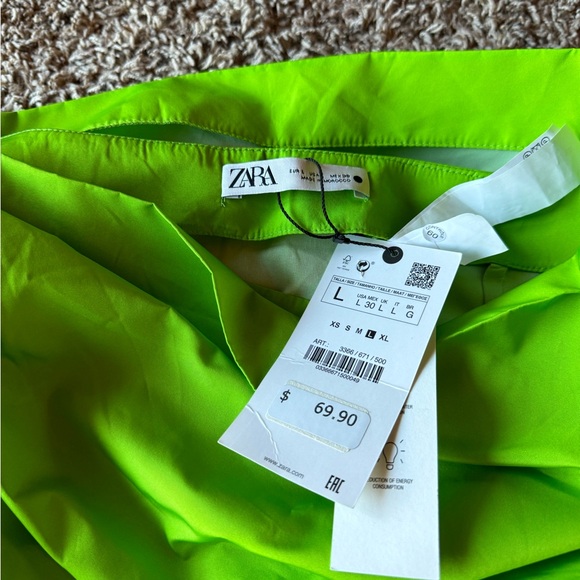 Zara lime green skirt - Picture 3 of 5